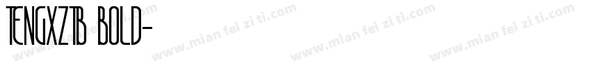 TENGXZTB BOLD字体转换